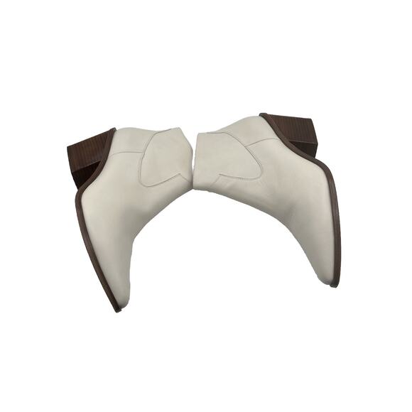 rag & bone NEW YORK Razor Leather Ankle antique white Boots 11 Western 19-01 - Picture 9 of 16